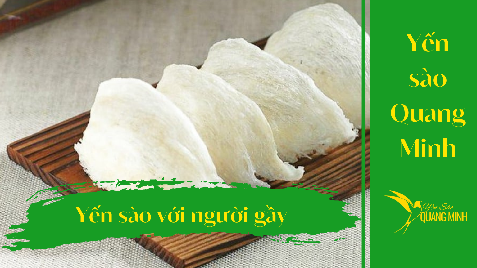 tác dụng của yến sào với người gầy