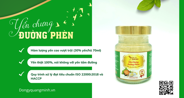 yến chưng đường phèn