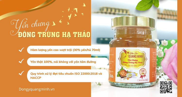 tác dụng yến chưng đông trùng hạ thảo
