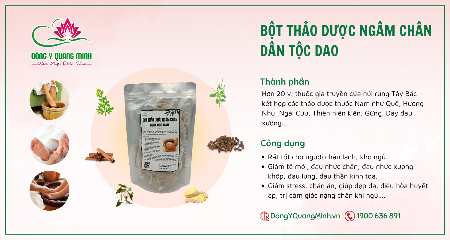 Bột Thảo Dược Ngâm Chân Dân Tộc Dao