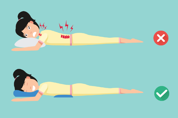 tư thế ngủ cho người đau lưng