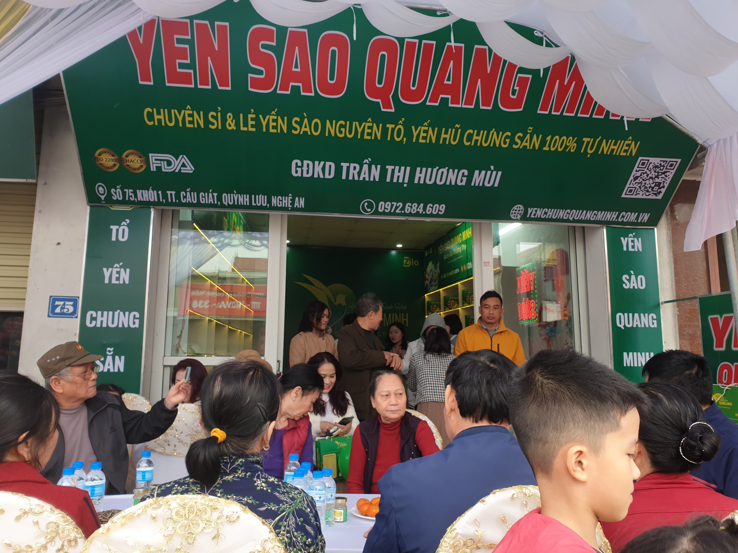 Khai Trương Showroom Yến Sào Quang Minh Tại Quỳnh Lưu Nghệ An