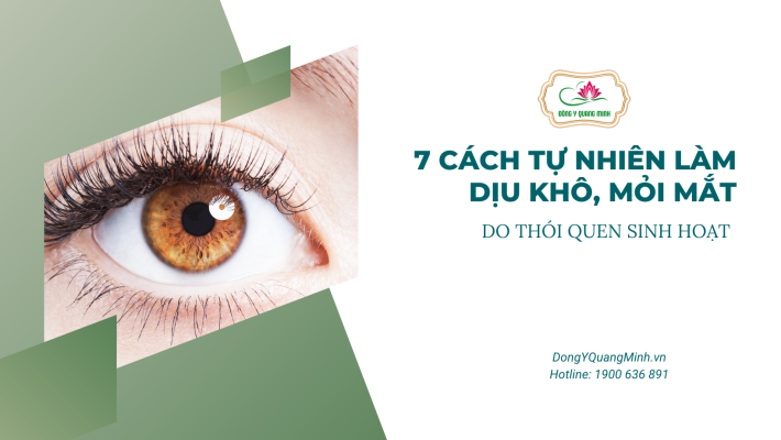 biện pháp làm dịu tổn thương mắt