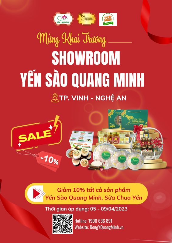 khai trương Showroom Yến Sào Quang Minh tại Thành phố Vinh - Nghệ An