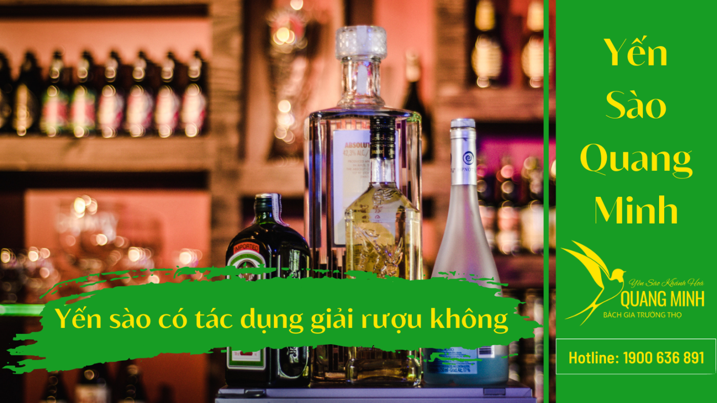 Yến sào có tác dụng giải rượu không