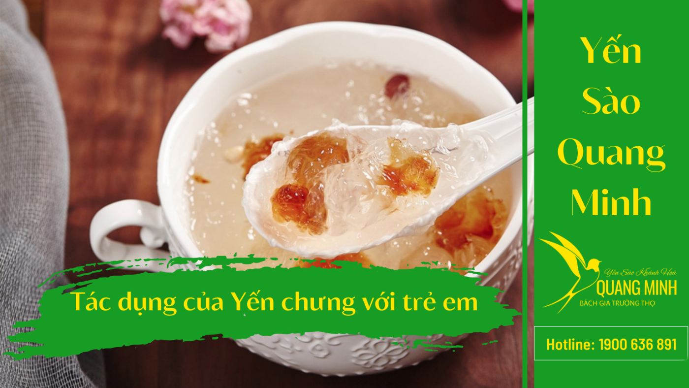 Tác dụng của yến chưng với trẻ em