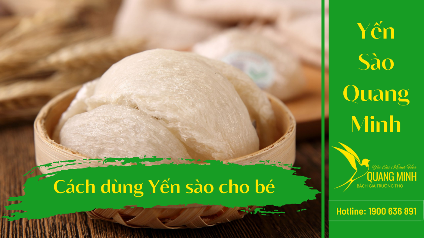 Tác dụng của yến chưng với trẻ em