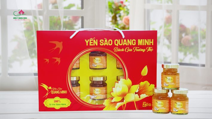 Hộp Yến 6 Hũ Đẹp Đông Trùng Hạ Thảo